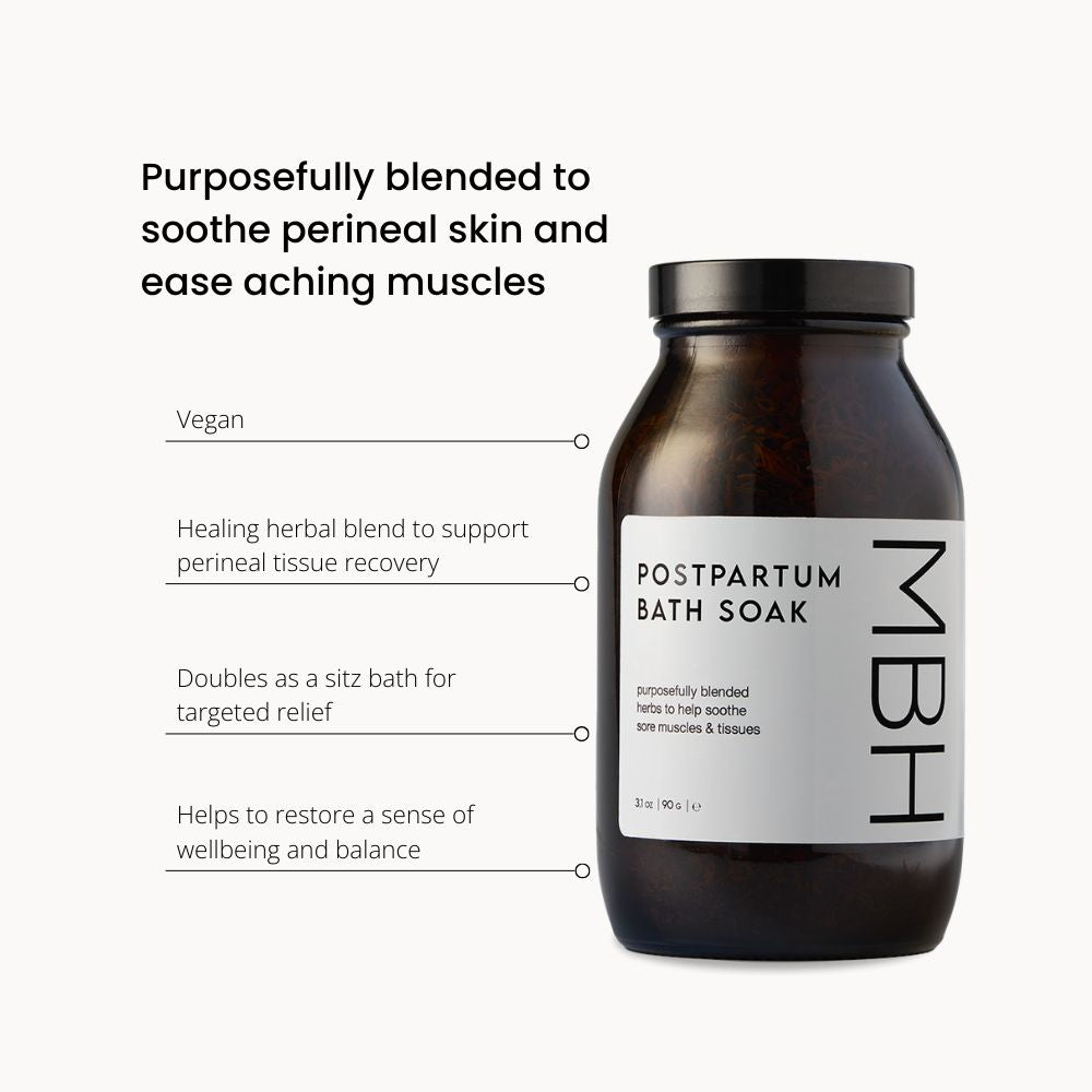 Postpartum Herbal Bath Soak for after birth