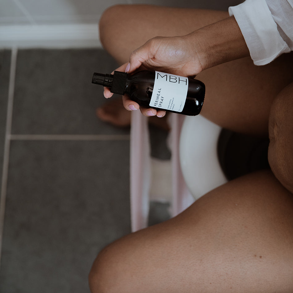 Natural peri spray for soothing perineal pain, stitches and swelling after birth